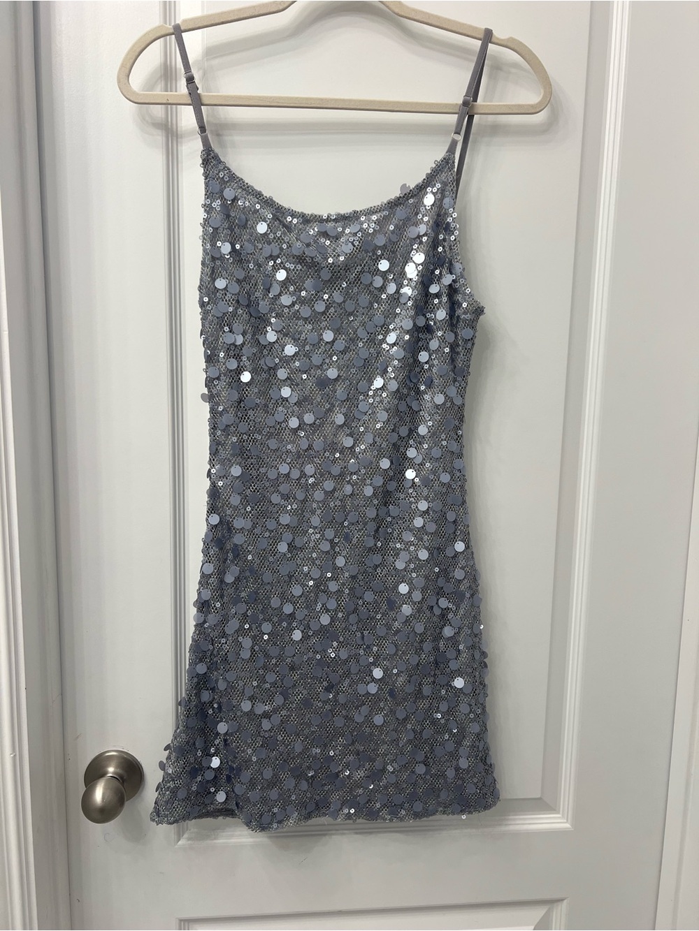 Peppermayo Silver Sequin Mini Dress - Picture 5 of 10